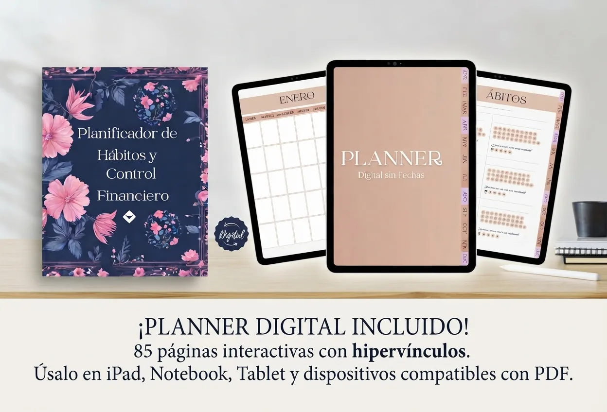 Planificador físico y digital de LSM Planners creado por Lilibeth Fernández