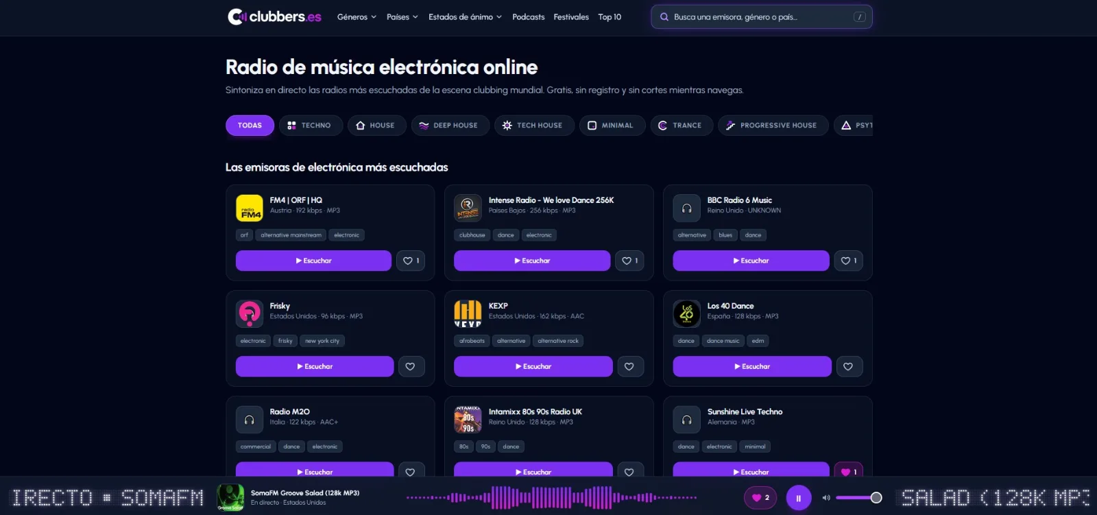 Radios de Música Electrónica